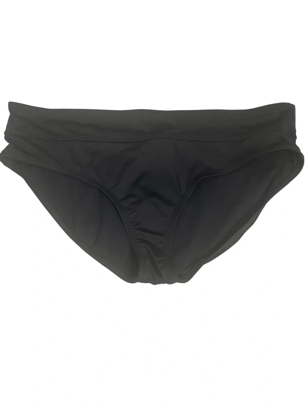 Nike Black Bikini Swim Bottoms Classic Swoosh Logo Waistband Size XL